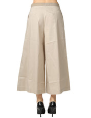 PANTALONE DONNA LIVIANA CONTI MARYLIN DUNA TAGLIO CROP AMPIO IN COTONE
