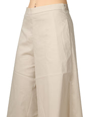 PANTALONE DONNA LIVIANA CONTI MARYLIN DUNA TAGLIO CROP AMPIO IN COTONE