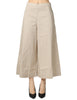 Pantalone donna liviana conti marylin duna taglio crop ampio in cotone