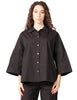 Camicia donna liviana conti flora fondente in popeline con maniche ampie