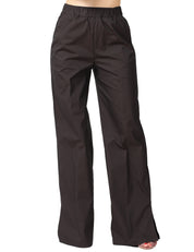PANTALONE DONNA LIVIANA CONTI JULIAN FONDENTE IN POPELINE CON ELASTICO IN VITA E GAMBA DRITTA