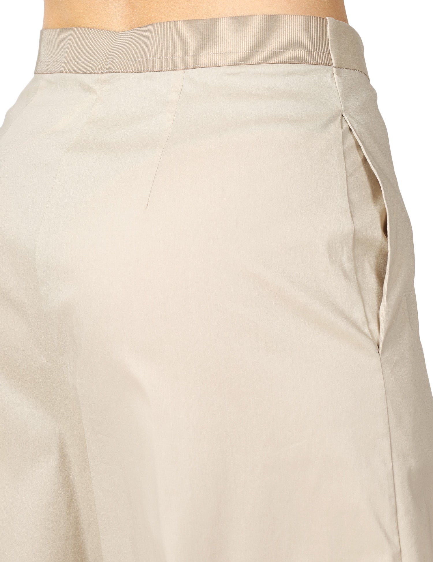 PANTALONE DONNA LIVIANA CONTI ILARIA IN COTONE CON GAMBA A PALAZZO