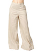 Pantalone donna liviana conti ilaria in cotone con gamba a palazzo