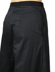 PANTALONE DONNA LIVIANA CONTI ILARIA NERO A PALAZZO IN POPELINE STRETCH