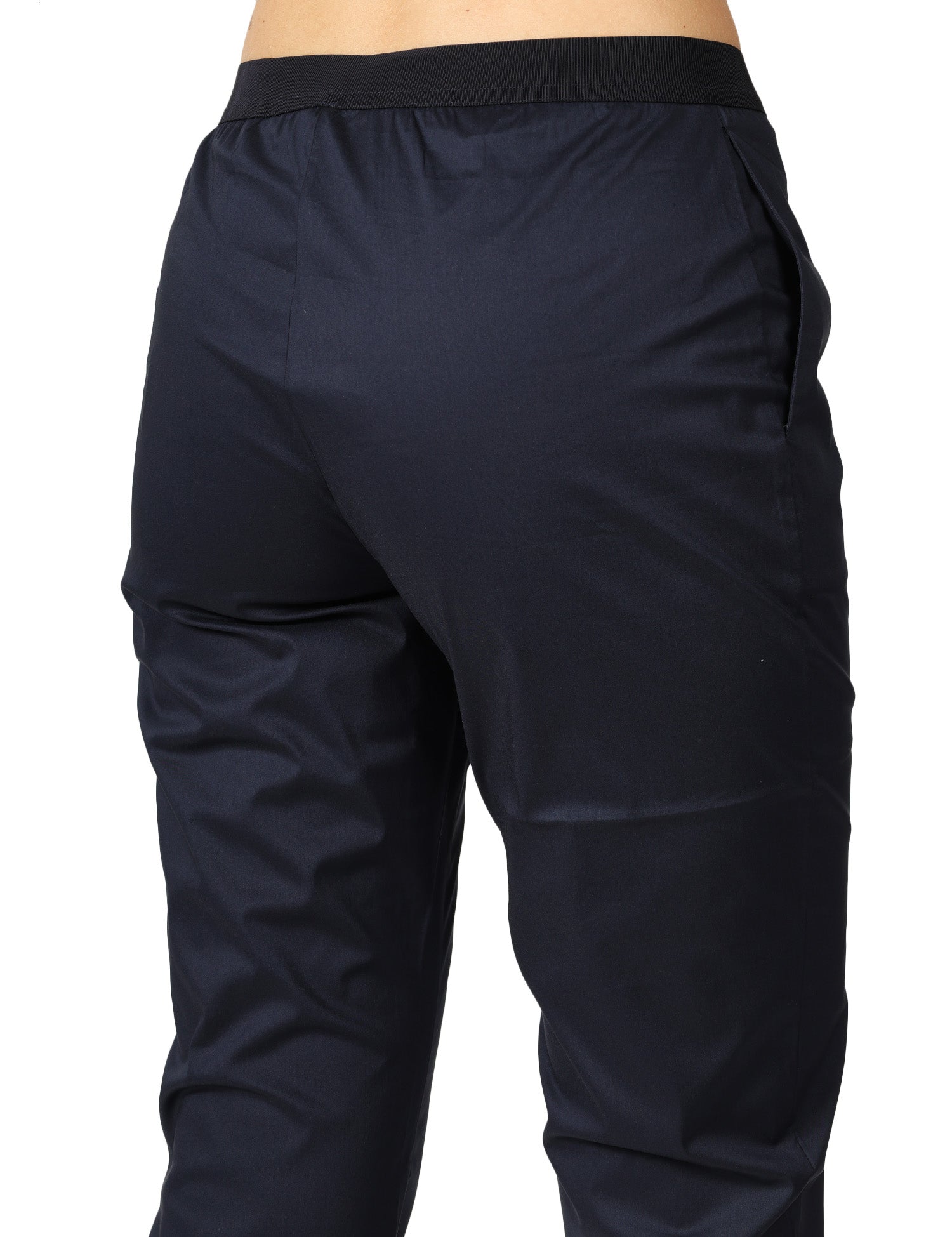 PANTALONE DONNA LIVIANA CONTI NOTTE IN POPELINE STRETCH CON ELASTICO IN VITA