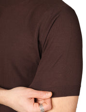 MAGLIA UOMO MASQ MORO GIROCOLLO A MEZZE MANICHE IN COTONE