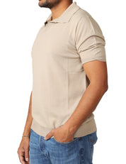 POLO UOMO MASQ A MEZZE MANICHE CON PICCOLO SCOLLO