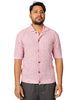 Cardigan uomo masq rosa mezze maniche in maglia traforata con bottoni