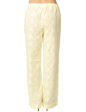 PANTALONE DONNA MC 2 SAINT BARTH INEZ YELLOW IN COTONE SANGALLO CON VITA ELASTICIZZATA