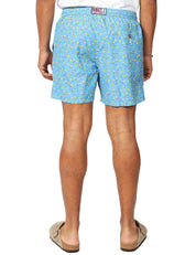 COSTUME MARE UOMO MC 2 SAINT BARTH AZZURRO CON MICROFANTASIA COCKTAIL E COULISSE