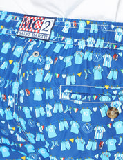 COSTUME MARE UOMO MC 2 SAINT BARTH BLU SPECIAL EDITION CON STAMPA NAPOLI BALCONI