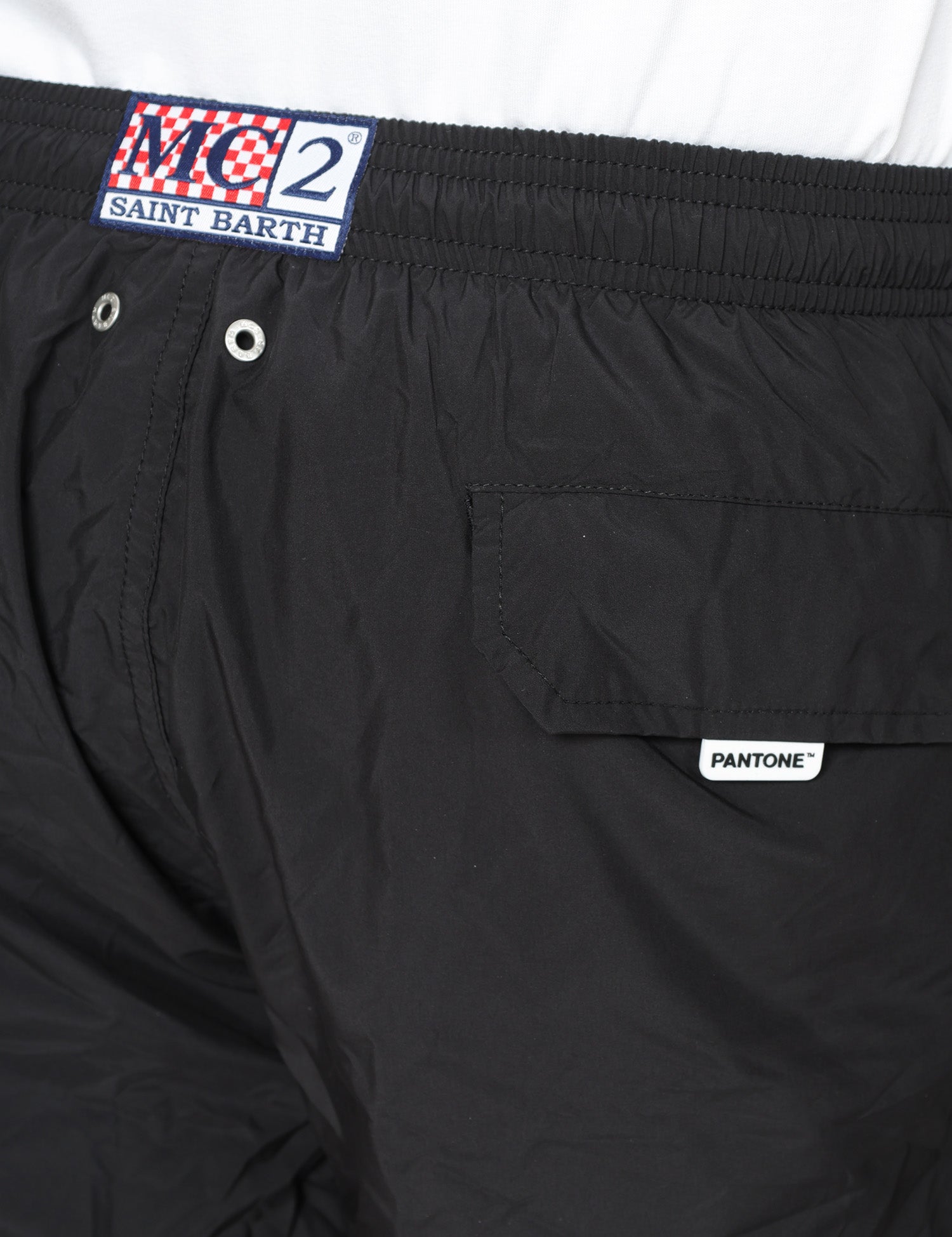 COSTUME MARE UOMO MC 2 SAINT BARTH BLACK EDIZIONE PANTONE CON COULISSE
