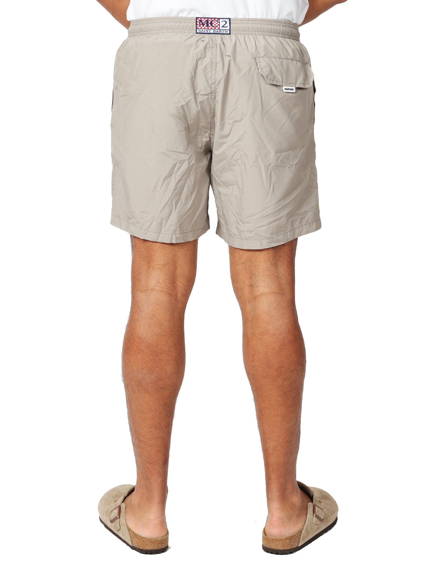 COSTUME MARE UOMO MC 2 SAINT BARTH GRIGIO EDIZIONE PANTONE CON COULISSE