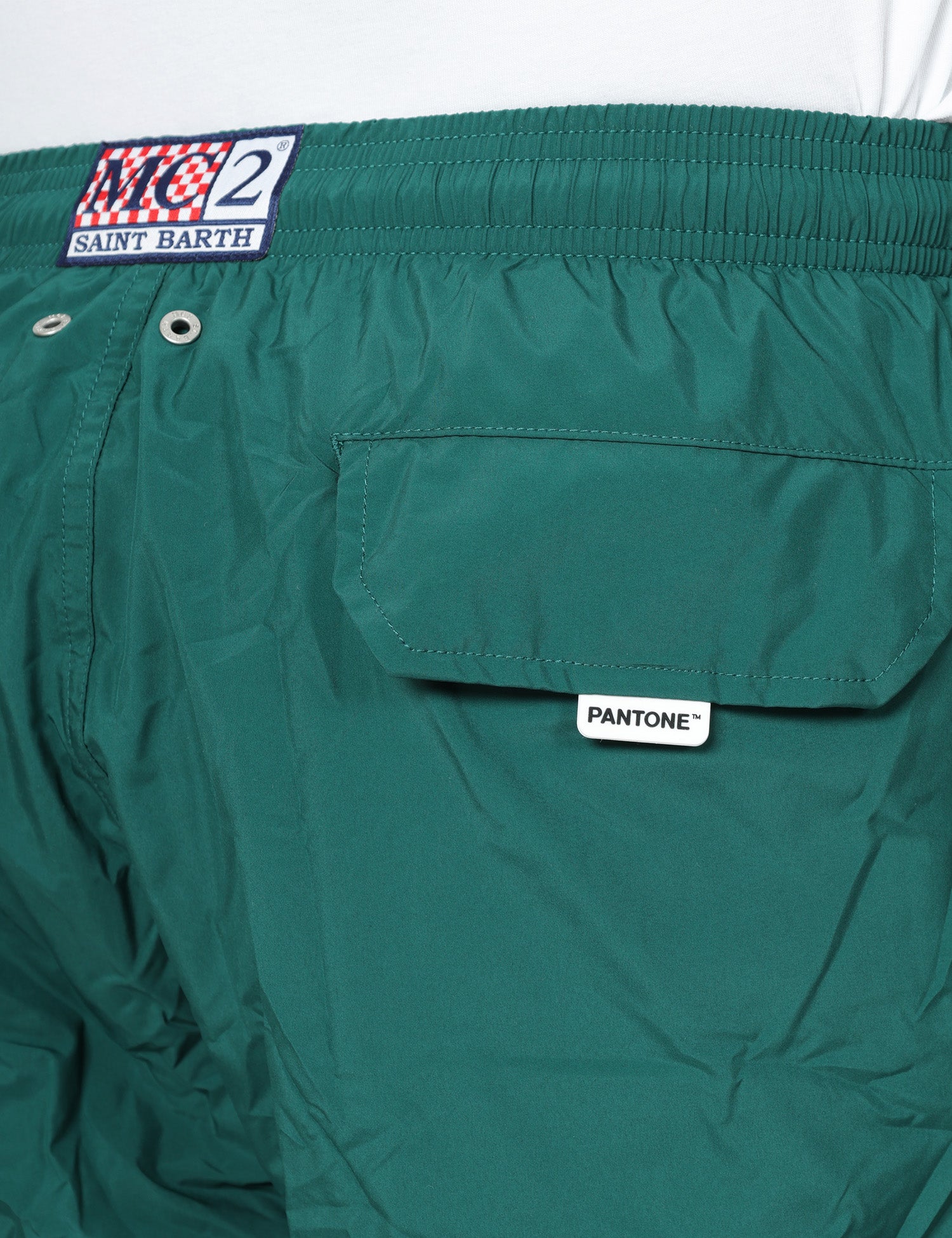 COSTUME MARE UOMO MC 2 SAINT BARTH VERDE INGLESE EDIZIONE PANTONE CON COULISSE