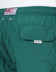 COSTUME MARE UOMO MC 2 SAINT BARTH VERDE INGLESE EDIZIONE PANTONE CON COULISSE