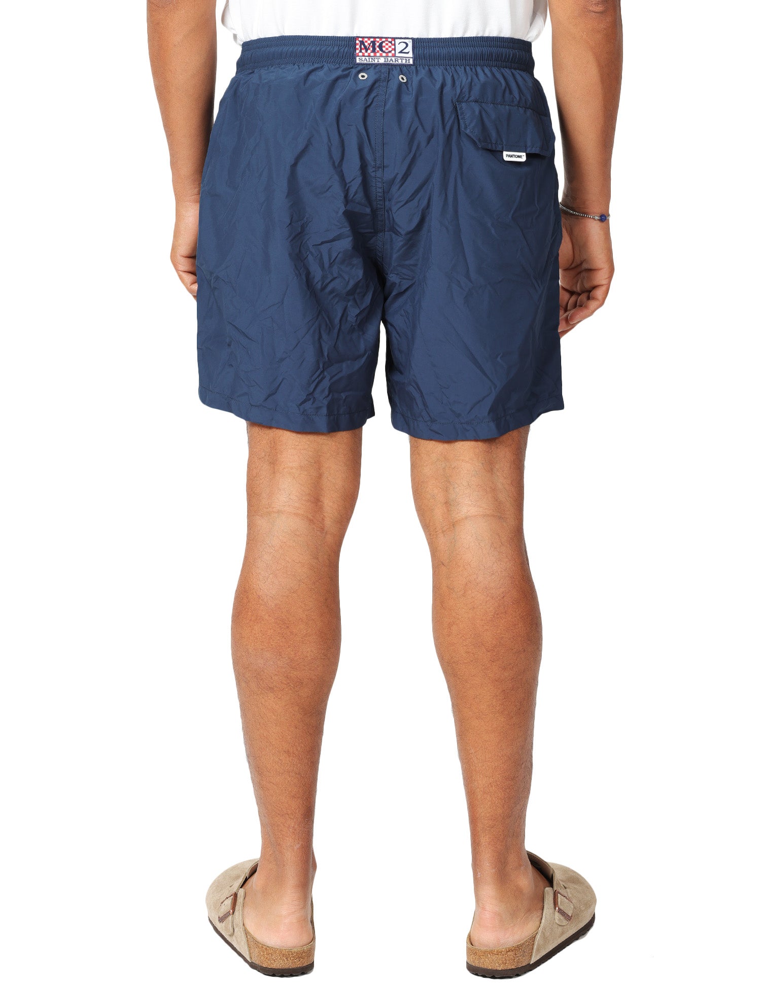 COSTUME MARE UOMO MC 2 SAINT BARTH BLU NAVY EDIZIONE PANTONE CON COULISSE