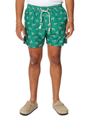 COSTUME MARE UOMO MC 2 SAINT BARTH LIGHTING VERDE CON FANTASIA ZEBRE