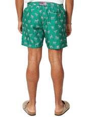COSTUME MARE UOMO MC 2 SAINT BARTH LIGHTING VERDE CON FANTASIA ZEBRE
