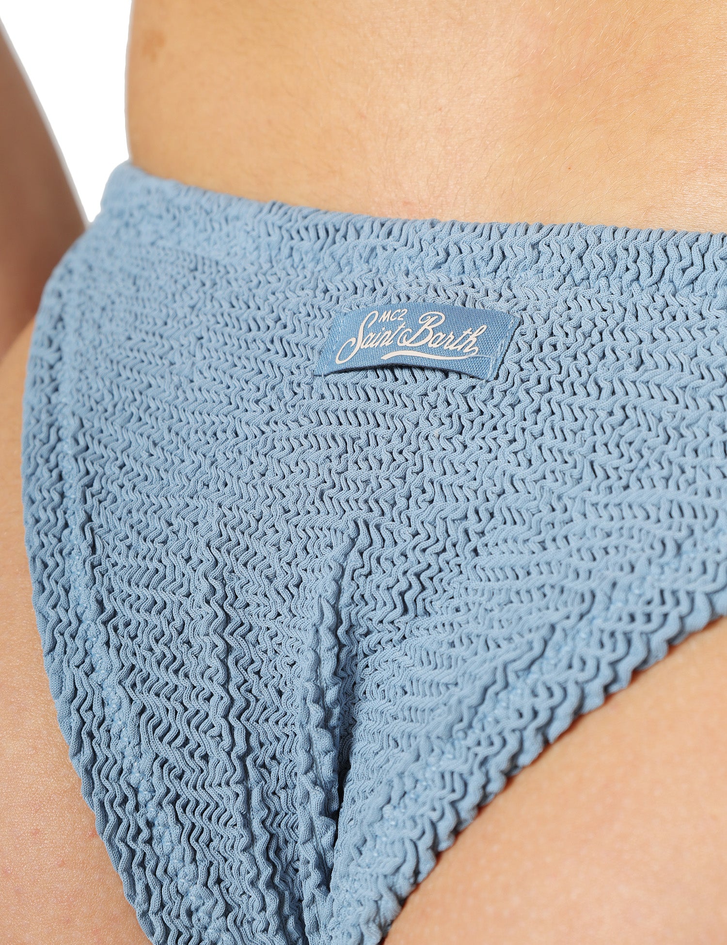 BRALETTE MARE MC 2 SAINT BARTH NAIMA AZZURRA IN TESSUTO CRINKLE