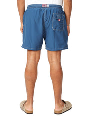 COSTUME MARE UOMO MC 2 SAINT BARTH PATMOS BLU MARINA CON COULISSE E RICAMO LOGO