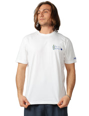 T-SHIRT UOMO MC 2 SAINT BARTH PORTOFINO BIANCA CON RICAMO "STO UNA BOMBA" 100% COTONE