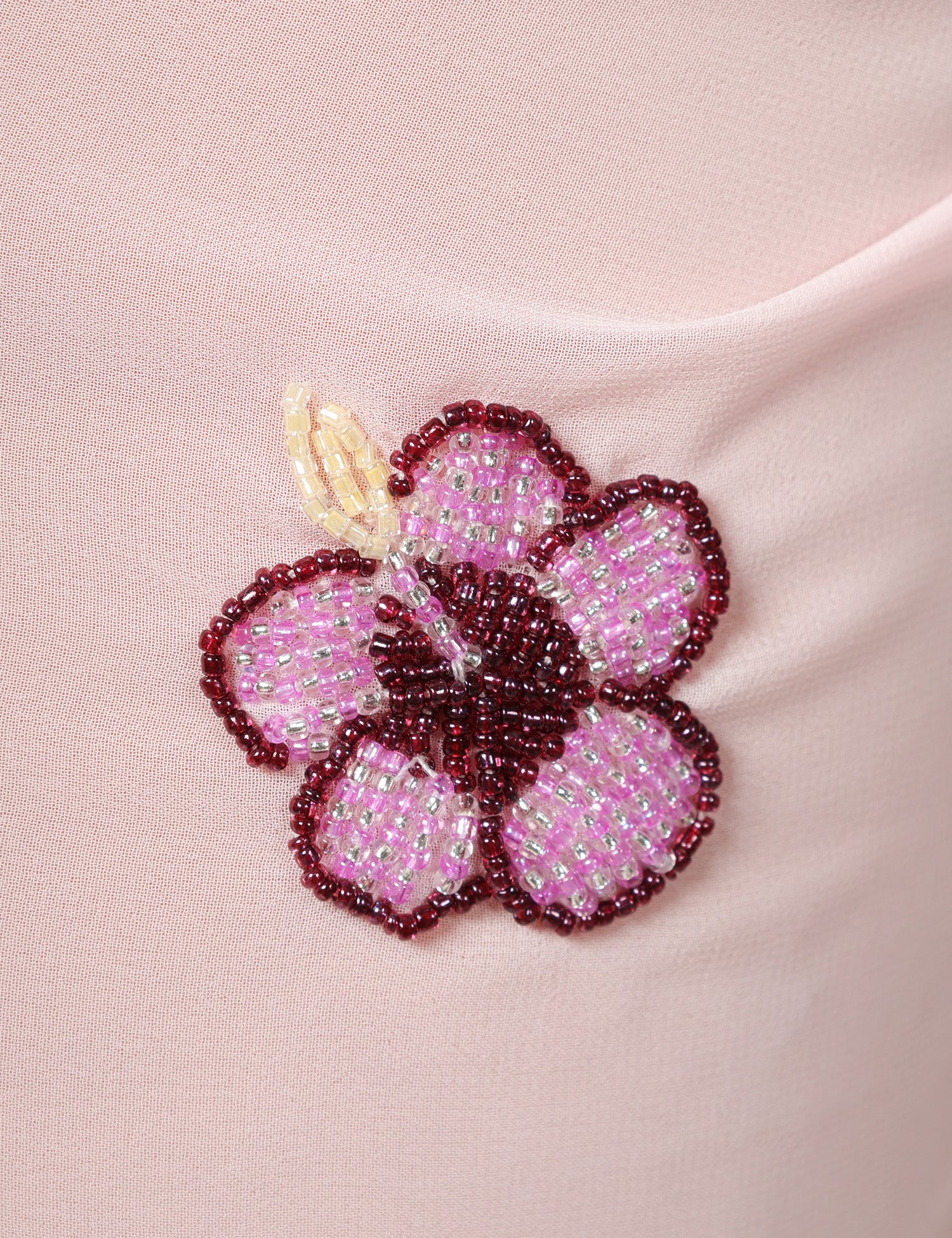 PAREO DONNA MC 2 SAINT BARTH SERY ROSA IN GEORGETTE CON APPLICAZIONI