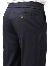 PANTALONE UOMO MYTHS BLU NAVY CON ELASTICO IN VITA E GAMBA DRITTA