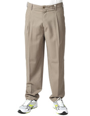 PANTALONE UOMO MYTHS TORTORA A GAMBA DRITTA CON PINCES SINGOLA