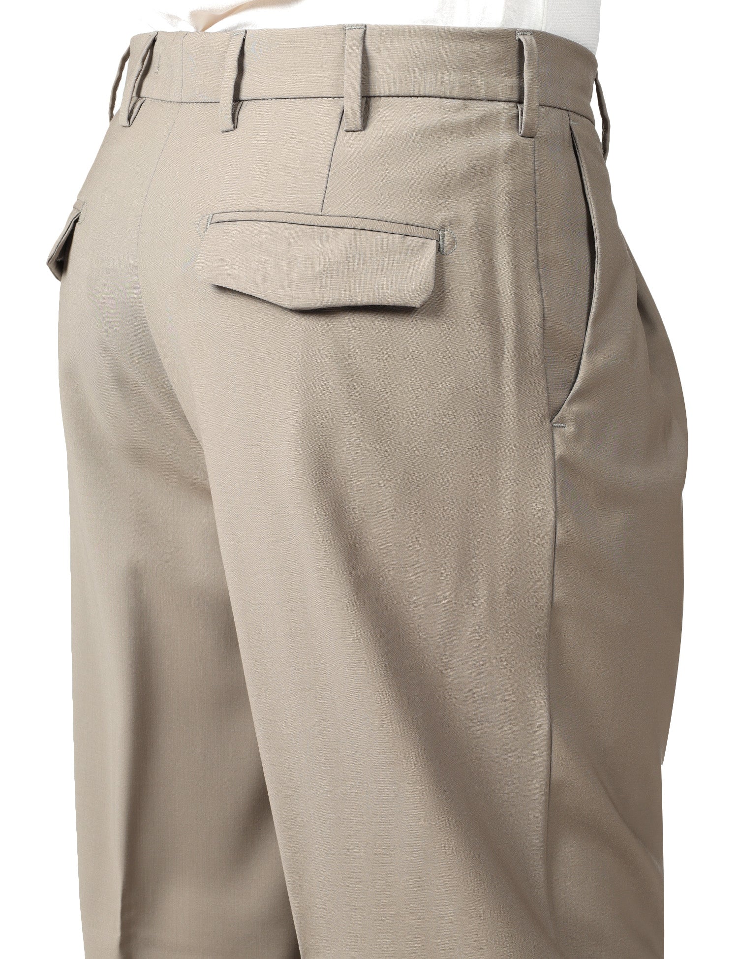 PANTALONE UOMO MYTHS TORTORA A GAMBA DRITTA CON PINCES SINGOLA
