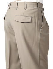 PANTALONE UOMO MYTHS TORTORA A GAMBA DRITTA CON PINCES SINGOLA