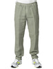 Pantalone uomo myths verde militare con vita elasticata 100% lino