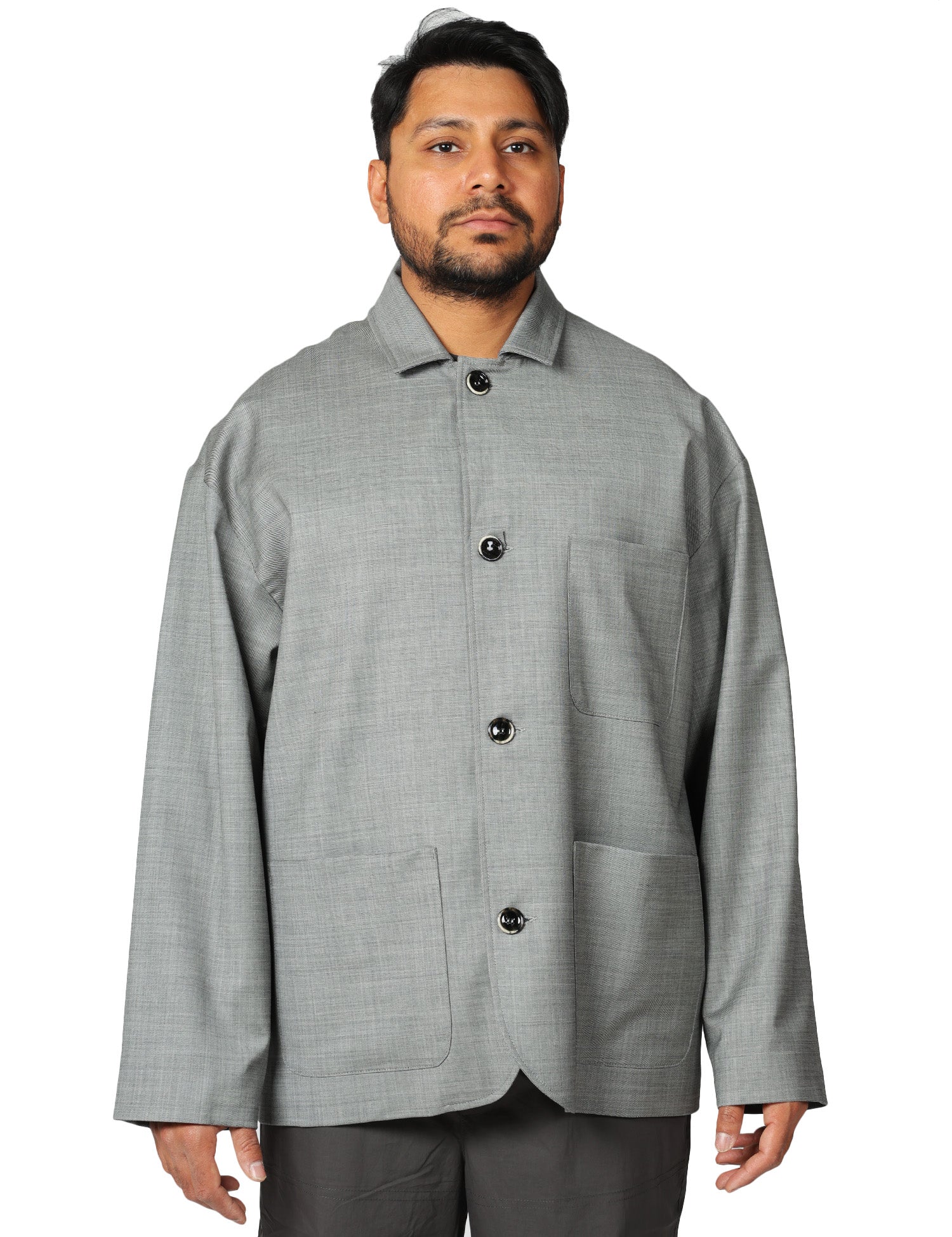 GIACCA UOMO NINE IN THE MORNING CAIO IRON CON COLLETTO E BOTTONI OVERSIZE