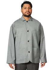GIACCA UOMO NINE IN THE MORNING CAIO IRON CON COLLETTO E BOTTONI OVERSIZE
