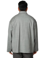 GIACCA UOMO NINE IN THE MORNING CAIO IRON CON COLLETTO E BOTTONI OVERSIZE