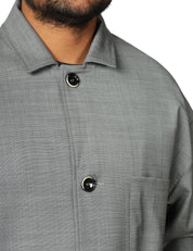 GIACCA UOMO NINE IN THE MORNING CAIO IRON CON COLLETTO E BOTTONI OVERSIZE