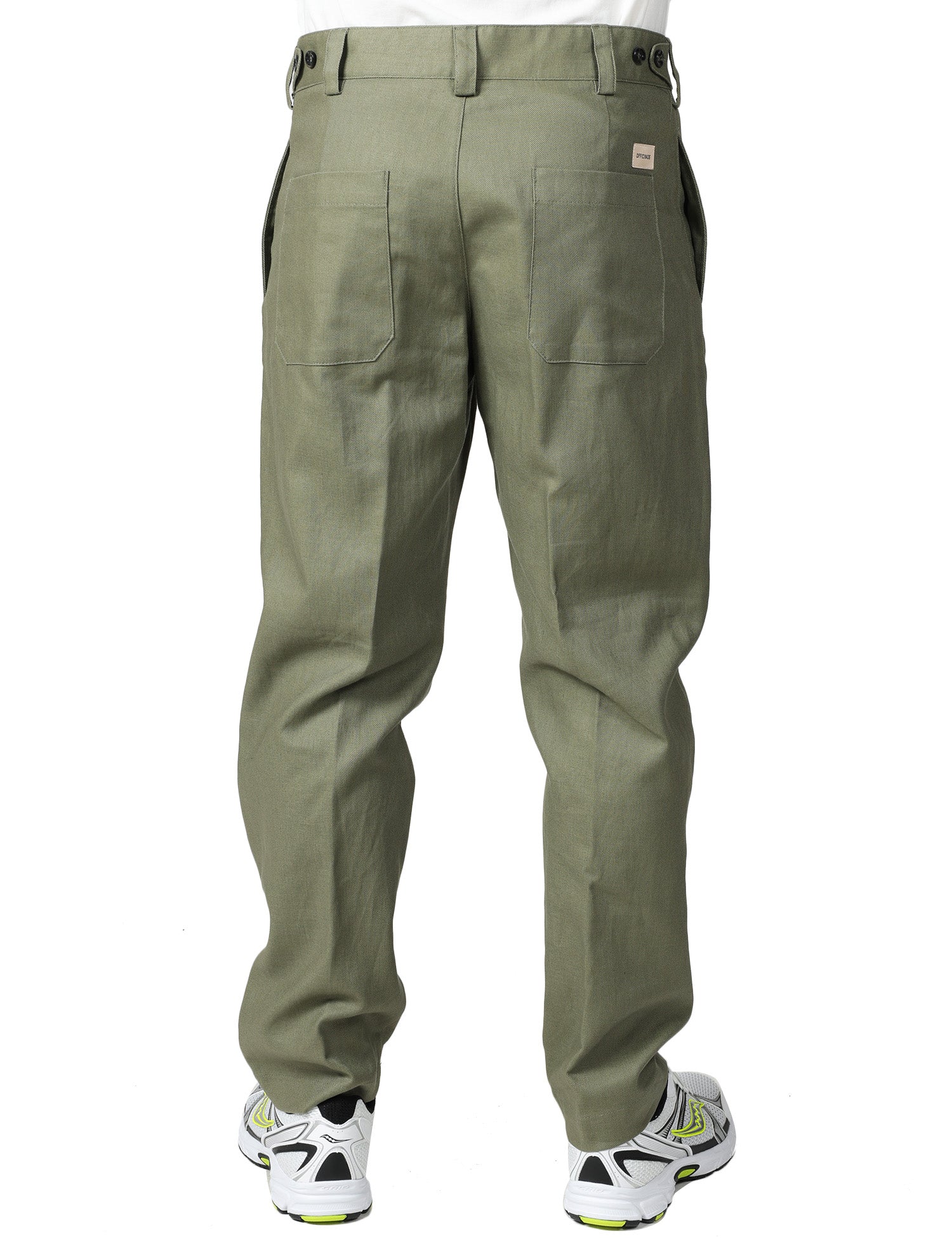 PANTALONE UOMO OFFICINA 36 SIDDI MILITARE IN MISTO COTONE