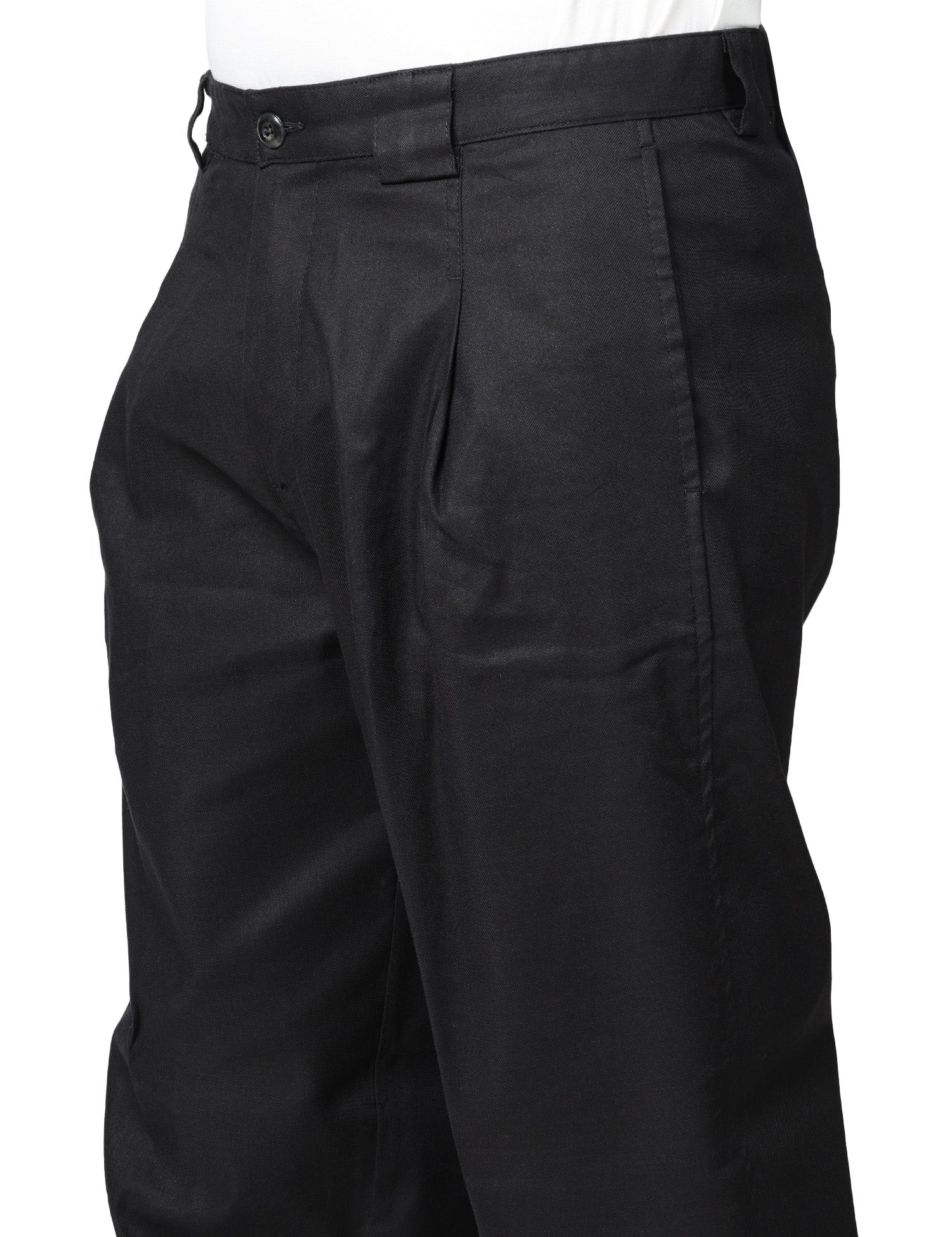 PANTALONE UOMO OFFICINA 36 GIOIA NERO WIDE LEG CON PINCES SINGOLA IN MISTO LINO E VISCOSA