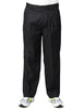 Pantalone uomo officina 36 gioia nero wide leg con pinces singola in misto lino e viscosa