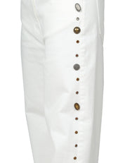 JEANS DONNA PHILIA LOFT LATTE LOOSE FIT CON BORCHIE LATERALI