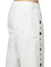 JEANS DONNA PHILIA LOFT LATTE LOOSE FIT CON BORCHIE LATERALI