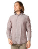 Camicia uomo portofiori moro a maniche lunghe 100% lino