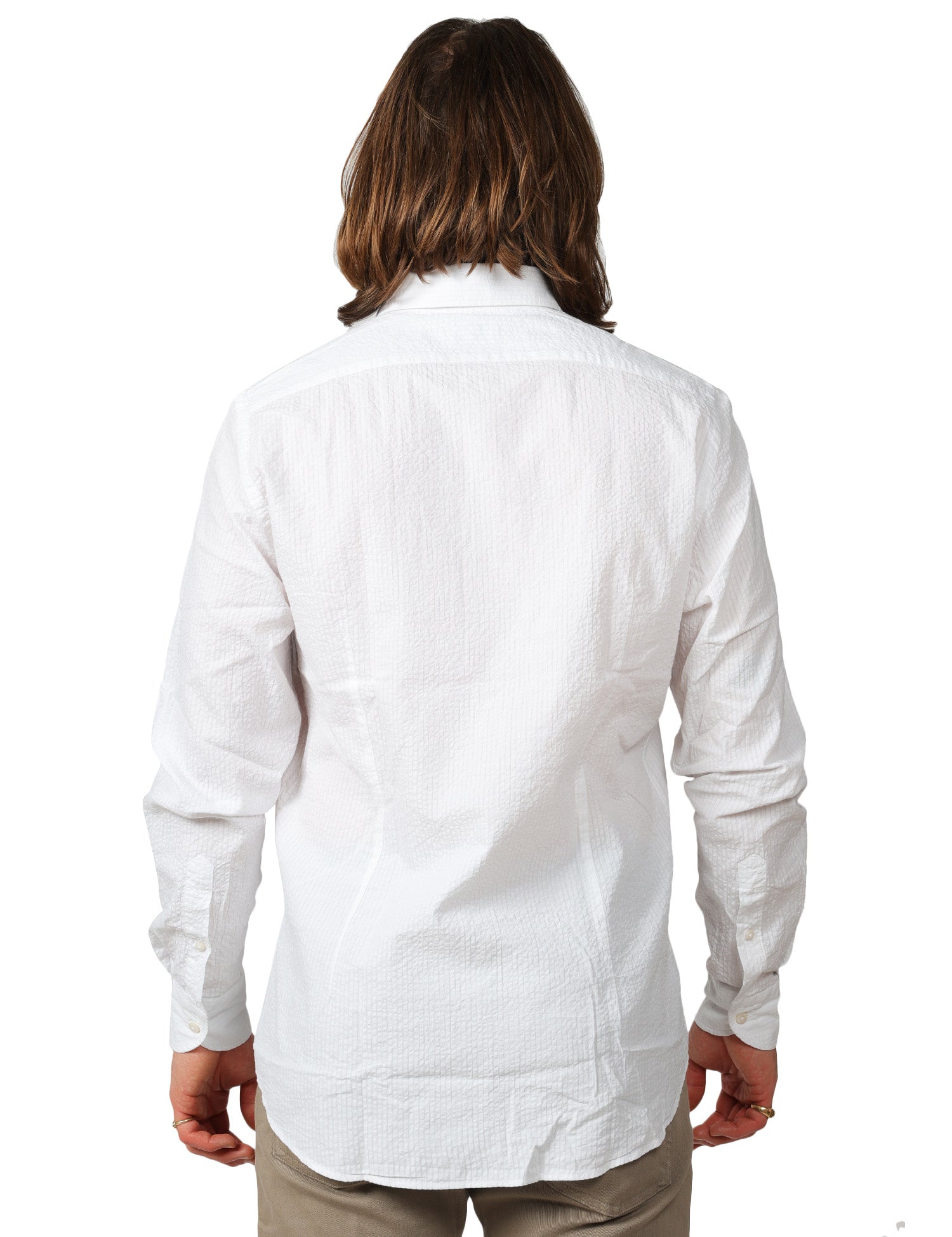 CAMICIA UOMO PORTOFIORI BIANCA 100% COTONE