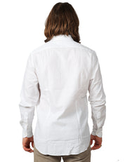 CAMICIA UOMO PORTOFIORI BIANCA 100% COTONE