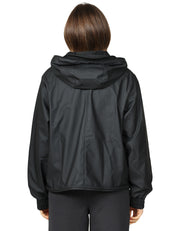 GIUBBINO DONNA RAINS STRING W NERA CROPPED IMPERMEABILE CON CAPPUCCIO