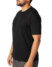 MAGLIA UOMO ROBERTO COLLINA NERA GIROCOLLO IN LINO