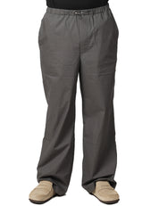 PANTALONE UOMO ROBERTO COLLINA GRIGIO CON ELASTICO IN VITA E GAMBA DRITTA