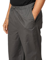 PANTALONE UOMO ROBERTO COLLINA GRIGIO CON ELASTICO IN VITA E GAMBA DRITTA