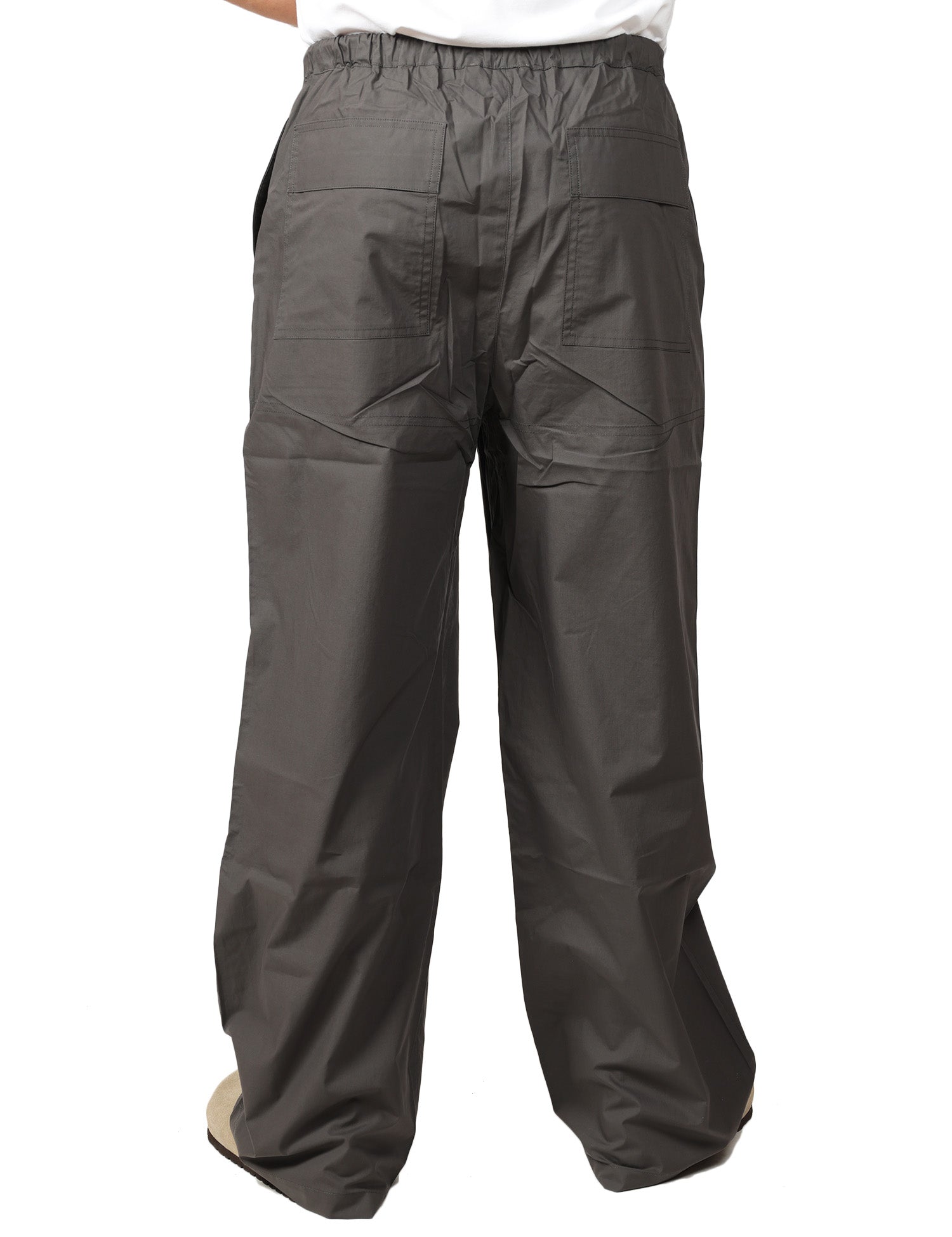 PANTALONE UOMO ROBERTO COLLINA GRIGIO CON ELASTICO IN VITA E GAMBA DRITTA