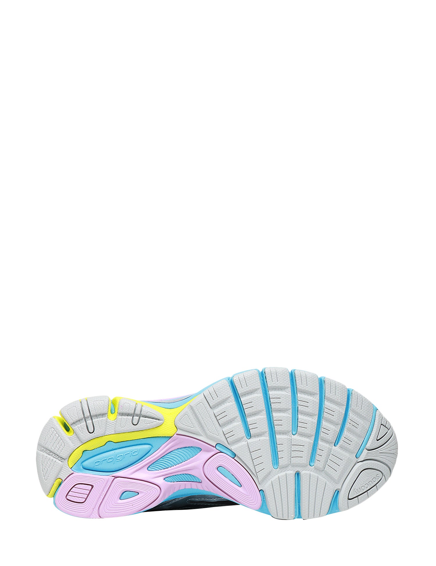 SCARPA DONNA SAUCONY PROGRID GUIDE GREY/AQUA CON INSERTI IN GOMMA E TOMAIA IN MESH TRASPIRANTE