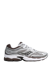 SCAROA UOMO SAUCONY PROGRID OMNI 9 WHITE/BROWN CON TOMAIA IN MESH E INSERTI IN GOMMA